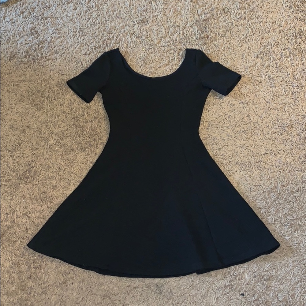 Black skater dress